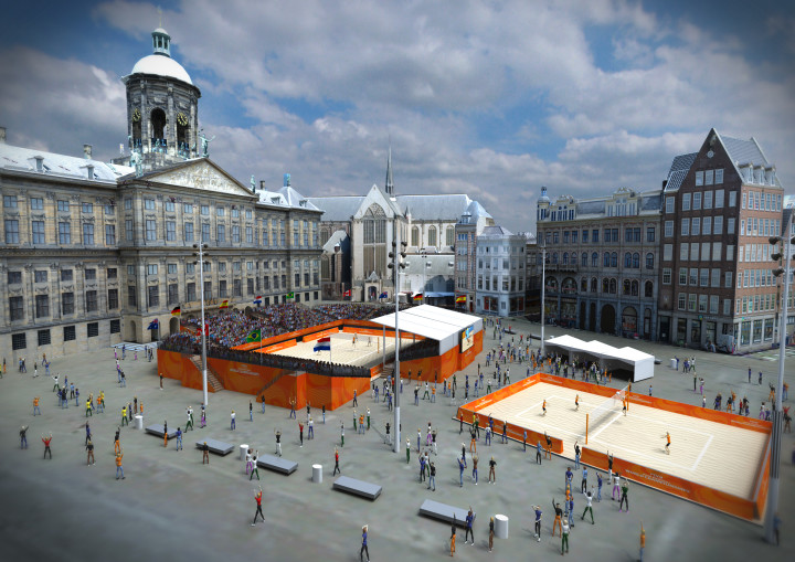 Innovation and maximum show at the 2015 Beach Volleyball World Championships - Johan Cruyff Institute
