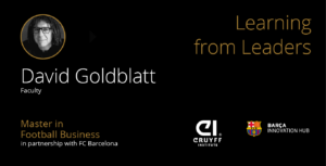 David Goldblatt - Master in Football Business in partnership with FC Barcelona