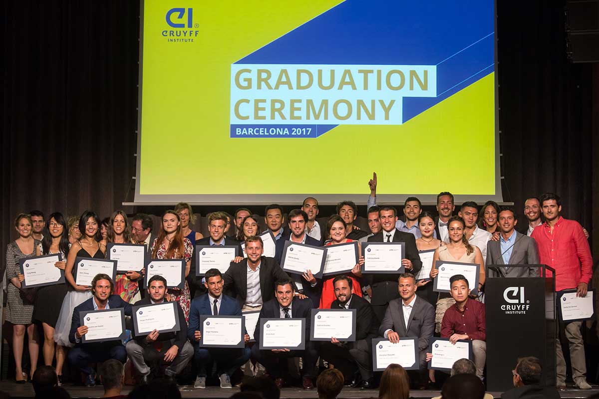 Las ceremonias de graduación Johan Cruyff Institute 2017, más internacionales que nunca