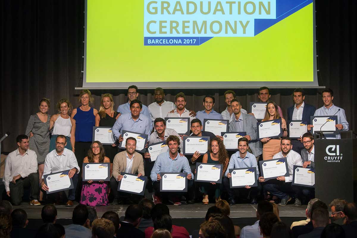 Las ceremonias de graduación Johan Cruyff Institute 2017, más internacionales que nunca