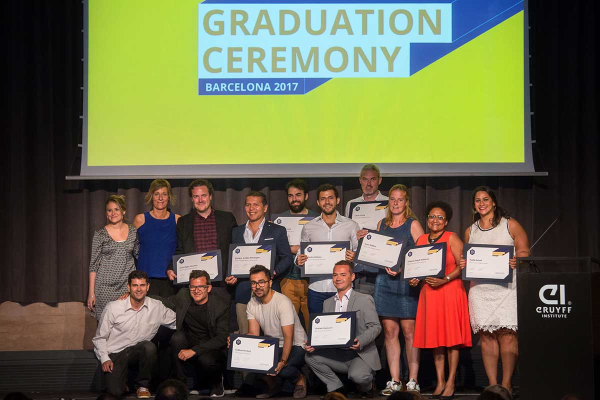 Johan Cruyff Institute 2017 graduation ceremonies, more international than ever