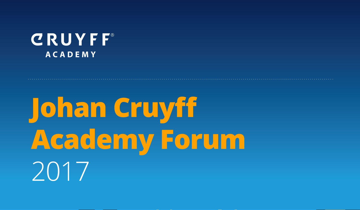 First joint Forum for the three Johan Cruyff Academies in The Netherlands