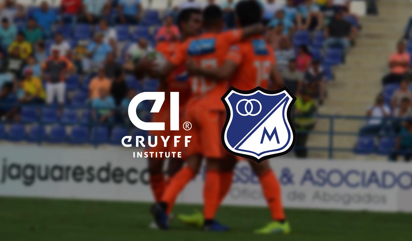 Azul & Blanco Millonarios FC signs training agreement with Johan Cruyff Institute
