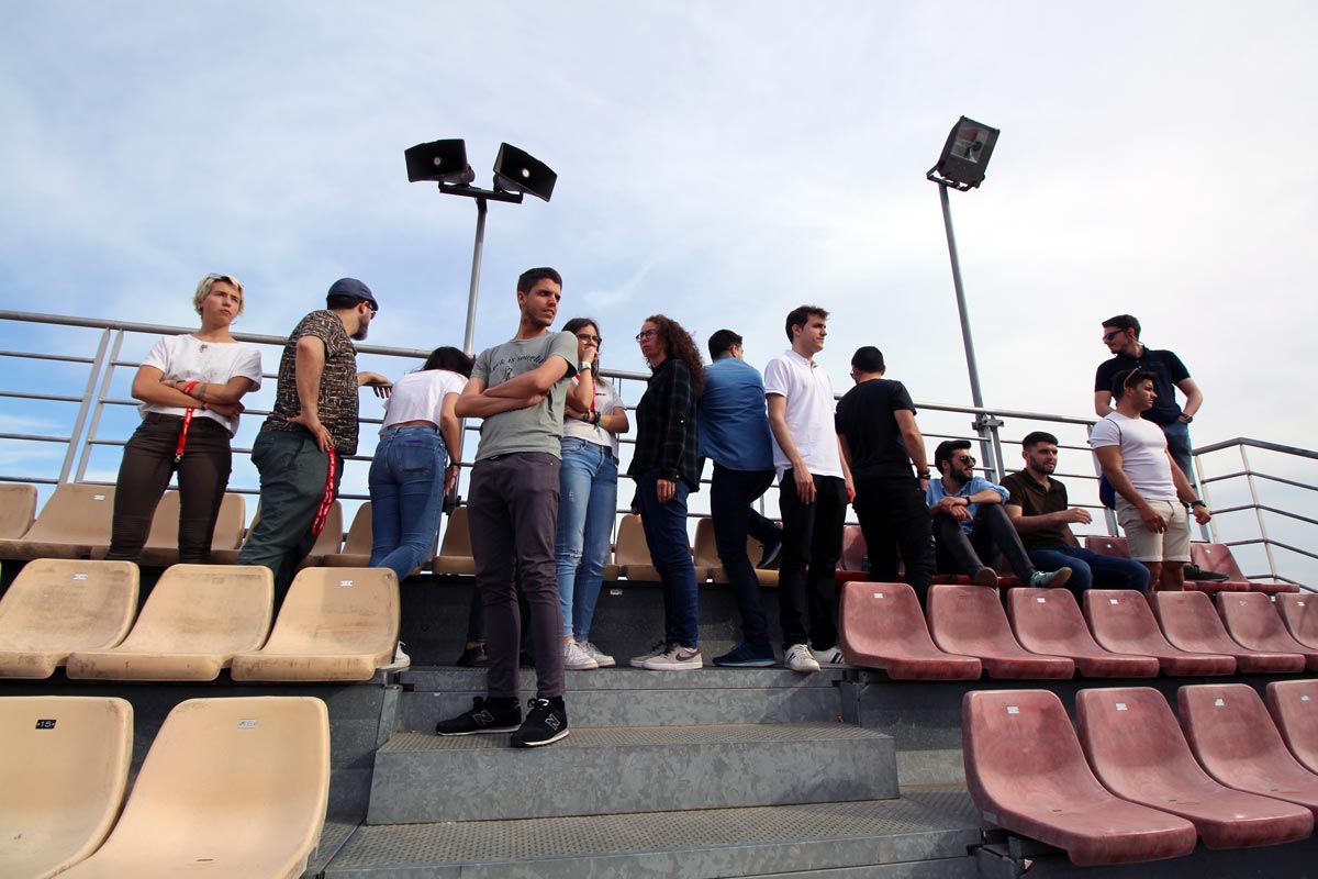 Johan Cruyff Institute students at Circuit de Barcelona's grades.