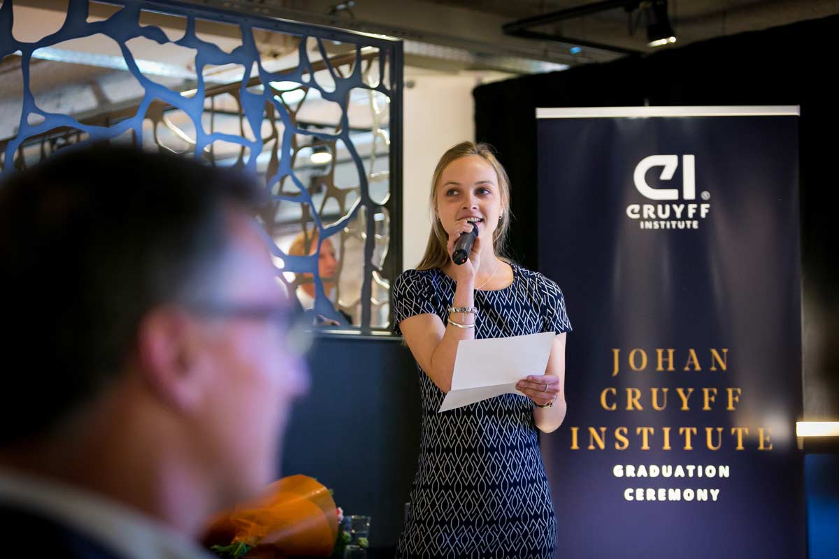 El legado de Johan Cruyff, muy presente en las ceremonias de graduación de Johan Cruyff Institute