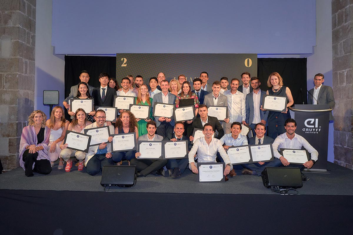 El legado de Johan Cruyff, muy presente en las ceremonias de graduación de Johan Cruyff Institute