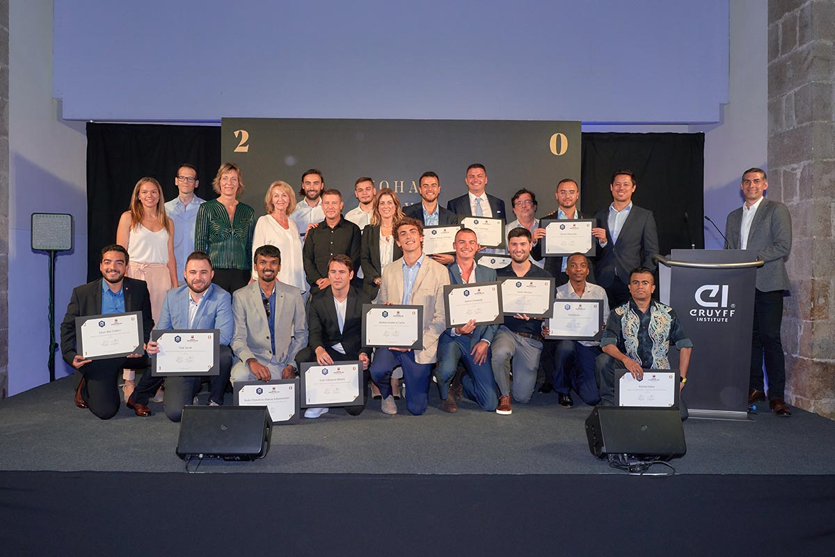 El legado de Johan Cruyff, muy presente en las ceremonias de graduación de Johan Cruyff Institute