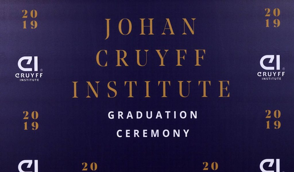 El legado de Johan Cruyff, muy presente en las ceremonias de graduación de Johan Cruyff Institute