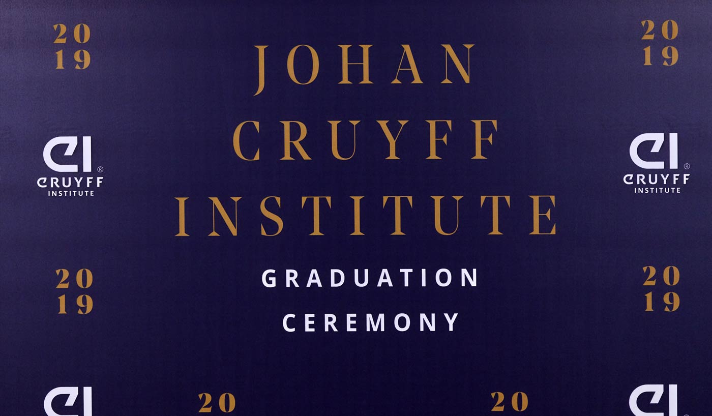 El legado de Johan Cruyff, muy presente en las ceremonias de graduación de Johan Cruyff Institute