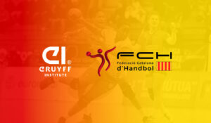 The coaches and players of the Federació Catalana d’Handbol to access Johan Cruyff Institute academic training