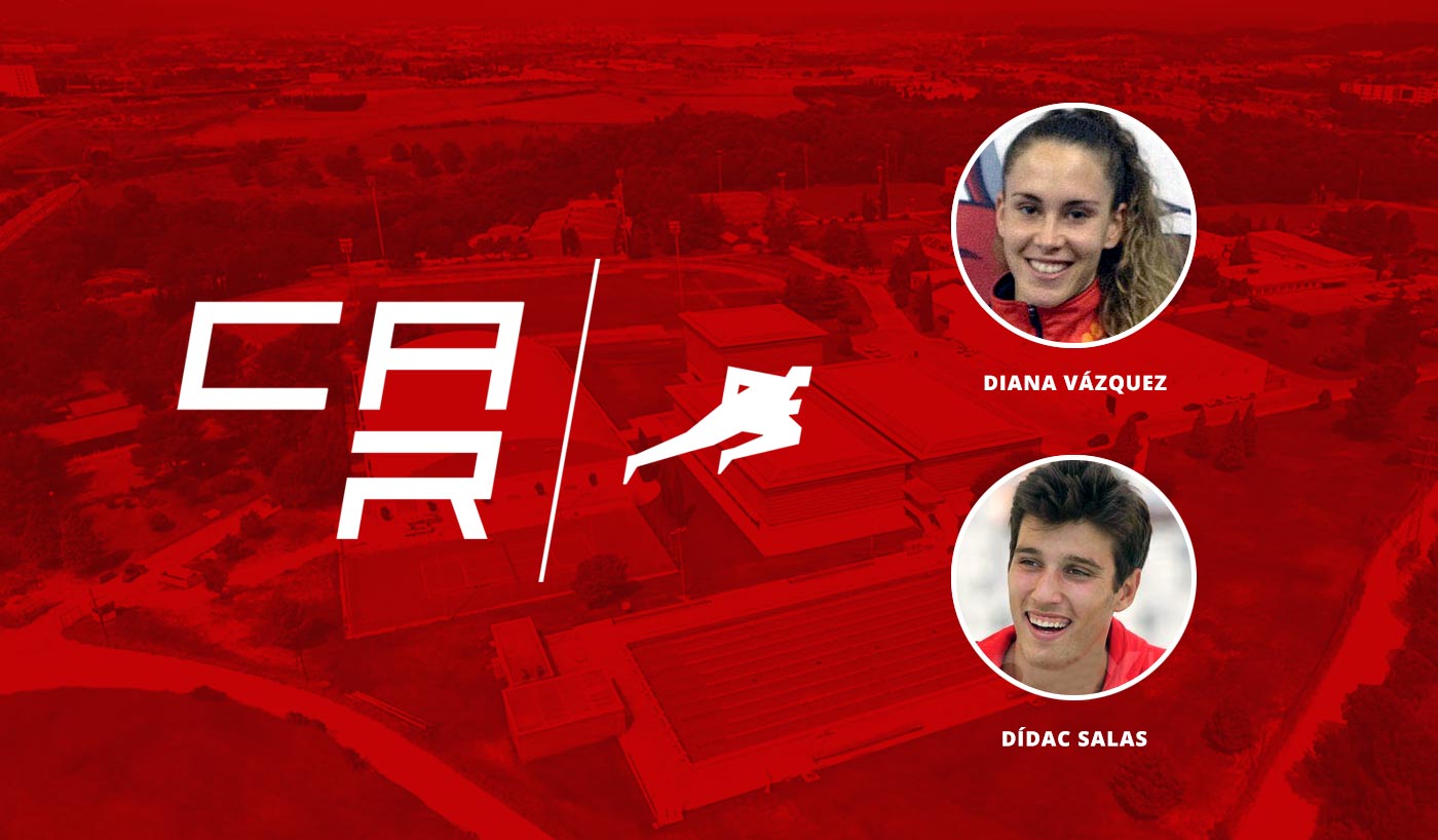 Dídac Salas y Diana Vázquez, deportistas del CAR Sant Cugat becados por Johan Cruyff Institute