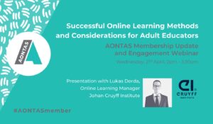 Johan Cruyff Institute brings its expertise in online learning to AONTAS