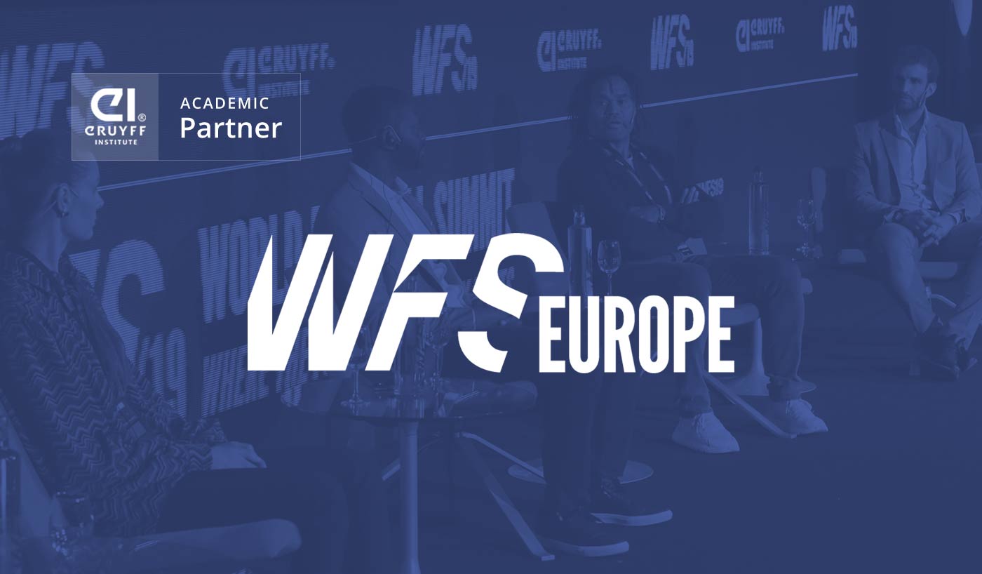 Johan Cruyff Institute to focus on innovation at WFS EUROPE