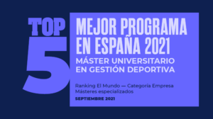 El Máster Universitario en Gestión Deportiva, entre los mejores de España