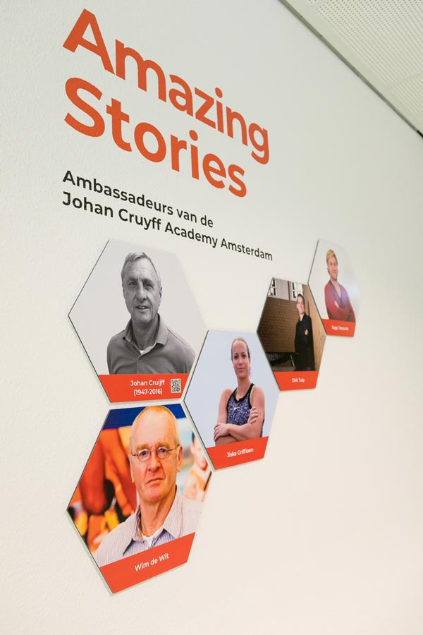 Johan Cruyff Academy Amsterdam inaugurates its Ambassadors mural