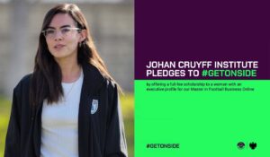 Tatiana Briseño, ganadora de la beca para el Máster en Administración del Fútbol Online dentro de la campaña GetOnside