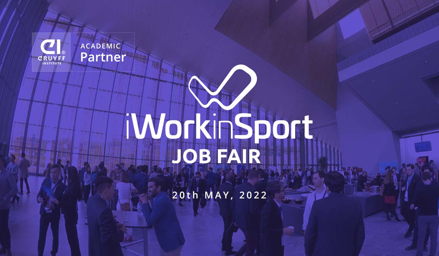 Johan Cruyff Institute, en la feria del empleo iWorkinSport Job Fair 2022 en Lausanne