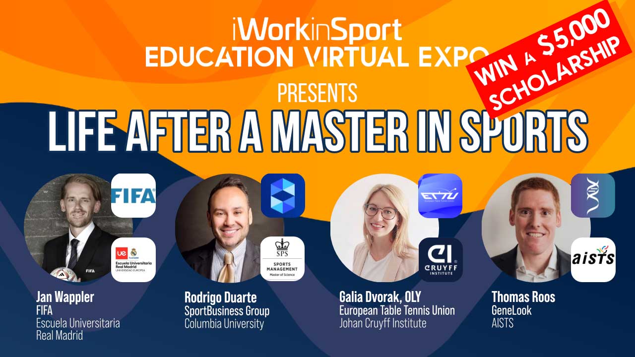 All the information about our sport management programs, at iWorkinSport Educational Virtual Expo