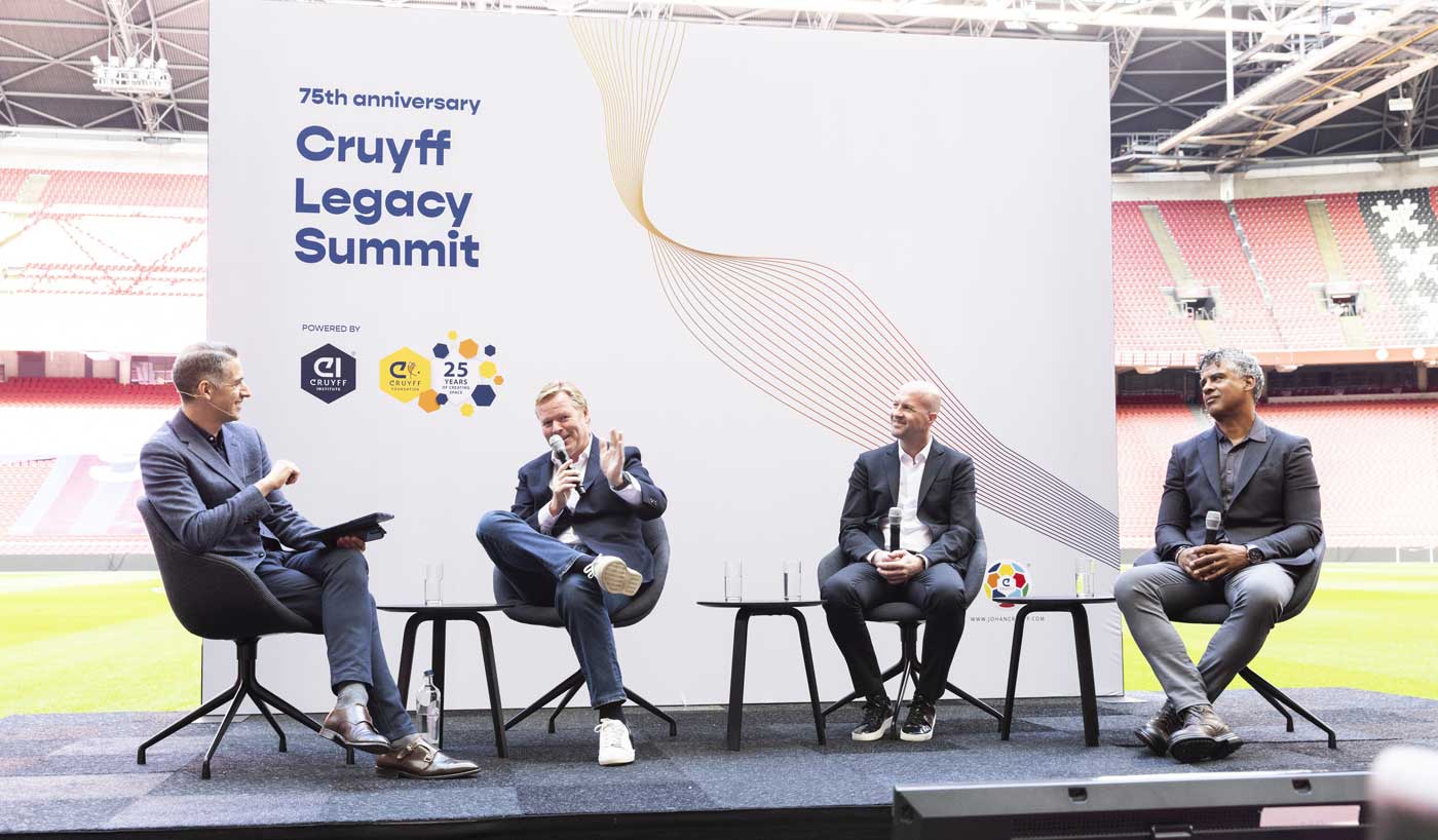 The Johan Cruijff ArenA once again feels the magic of Johan Cruyff at the Cruyff Legacy Summit