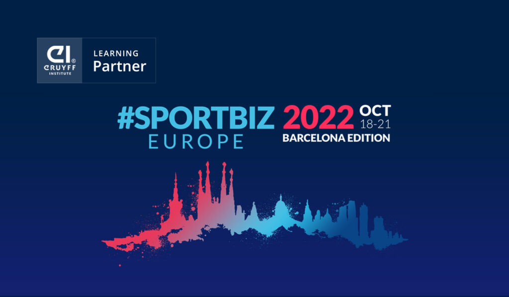 SPORTBIZ EUROPE 2022 vuelve a Barcelona con Johan Cruyff Institute como Learning Partner