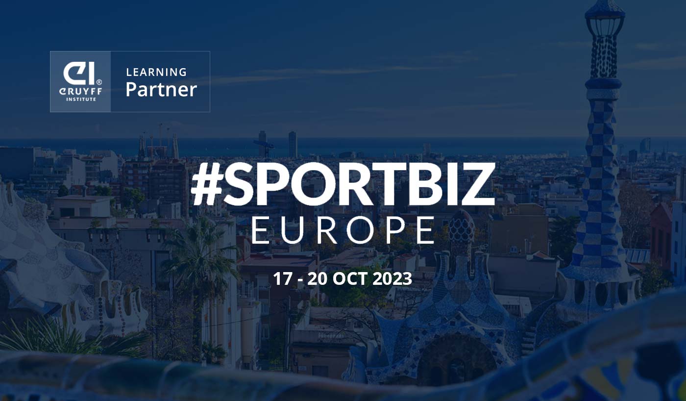 SPORTBIZ EUROPE, once again in Barcelona with Johan Cruyff Institute as Learning Partner