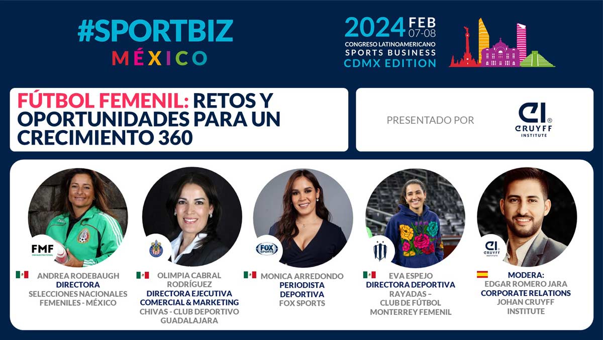 Johan Cruyff Institute pone el foco en el fútbol femenino en el SPORTBIZ México