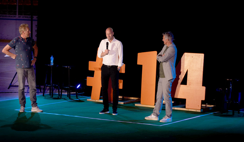 Colleagues of Johan Cruyff College Amsterdam, who celebrated its’ 20th anniversary.