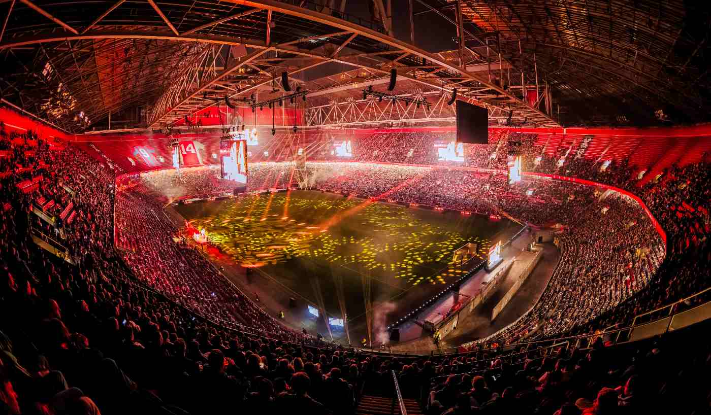 Cruyff Education at the premiere of the docuseries "Cruyff" in a packed Johan Cruyff Arena.
